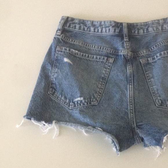 Forever 21 Jean Shorts Retro High Rise Blue 28 - Picture 9 of 13
